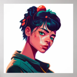 Amantes del arte pop de manga animadora personaliz