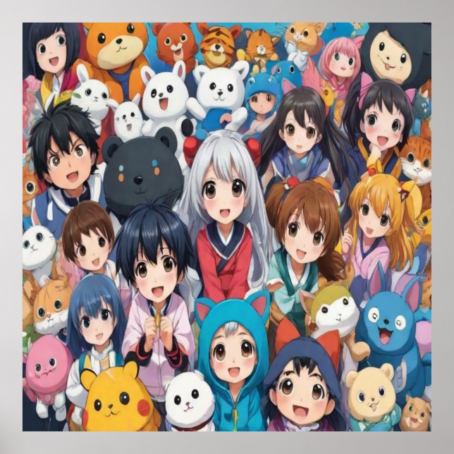 Amantes del arte pop de manga animadora personaliz (Frente)