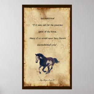 Amantes del caballo Impresión de poesía al estilo
