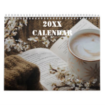 Amantes del café Año Nuevo Calendario