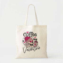 Amantes del café en Skeleton San Valentín Bolsa de