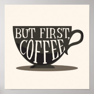 Amantes del Café Pero Primero, Impresión De Coffee