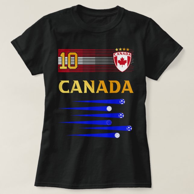 Amantes del fútbol canadiense de la Jersey de fútb (Diseño del anverso)