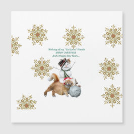 Amantes del gato navideño