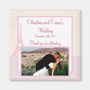 Amantes del imán de Invitación de 2"x 2" en París