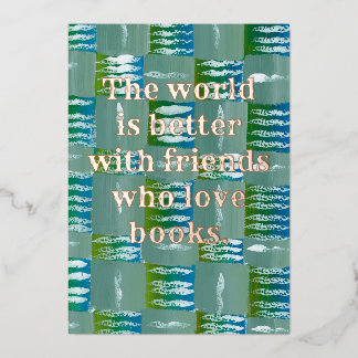 Amantes del libro de tarjetas de felicitaciones de