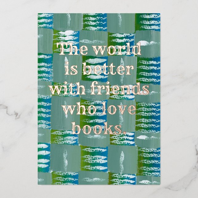 Amantes del libro de tarjetas de felicitaciones de (Anverso)