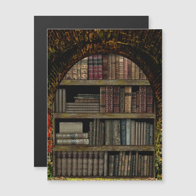 Amantes del libro Old Book Library (Anverso/Reverso)