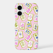 Amantes del Mahjong Baldosas dibujadas a mano sobr