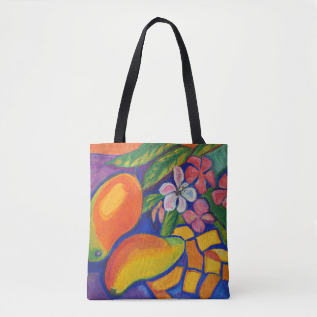 Amantes del mango Bolsa de tetas tropical (Anverso)