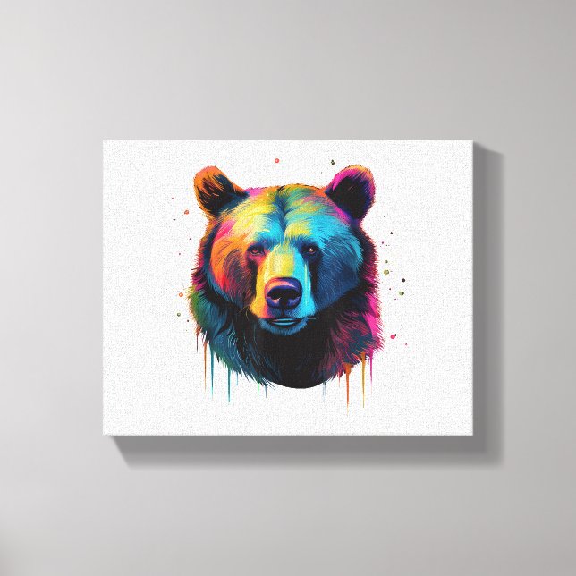 Amantes del oso pardo arte pop Gran oso pardo (Anverso)