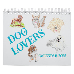 Amantes del perro del calendario 2025