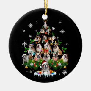 Amantes del perro  Ornamentos de árbol de Navidad