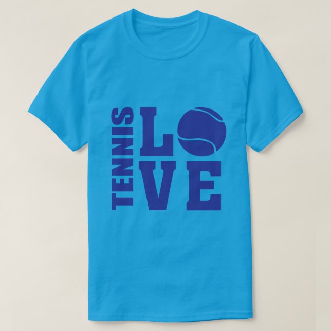 Amantes del tenis, afición al tenis, camiseta de t (Diseño del anverso)