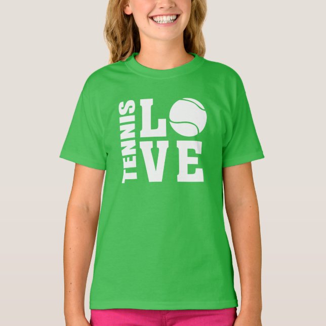 Amantes del tenis, afición al tenis, camiseta de t (Anverso)