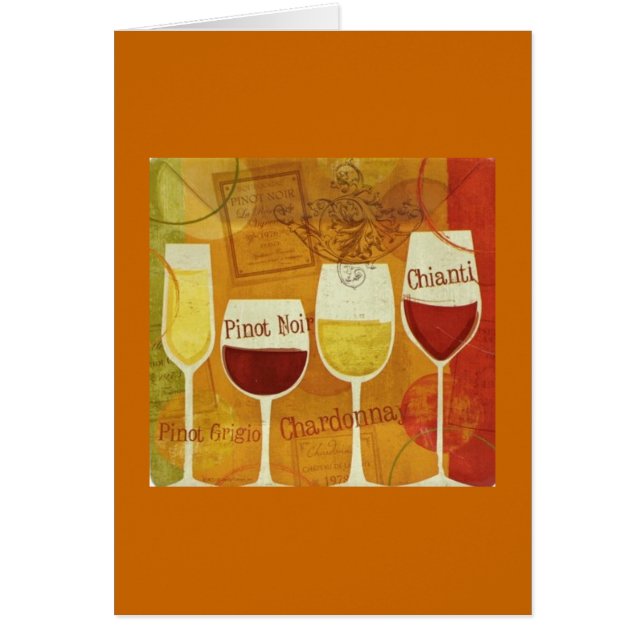 Amantes del vino Chardonnay, pinot negro, Chianti (Frente)