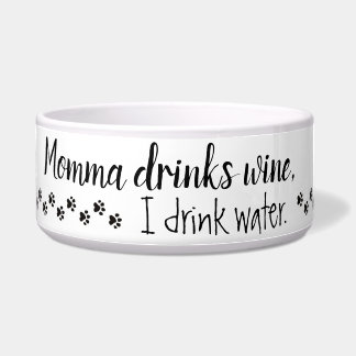Amantes del vino - cuenco del agua del mascota