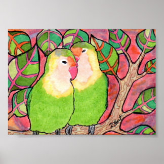 Amantes en el Sunset Mini Arte Popular