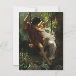Amantes en un columpio. Primavera de Pierre August