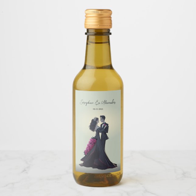 Amantes Góticos Románticos Boda Elegante  (Anverso)