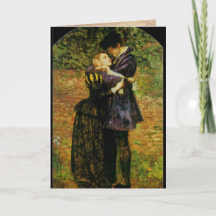 Amantes hugonotes, tarjeta de felicitación