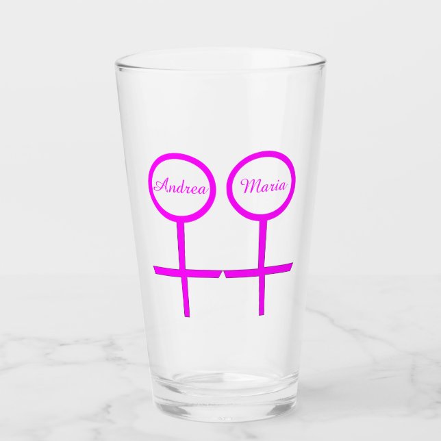Amantes lesbianas personalizados (Anverso)