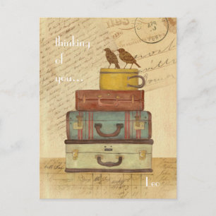 Amantes pensando en tu postal