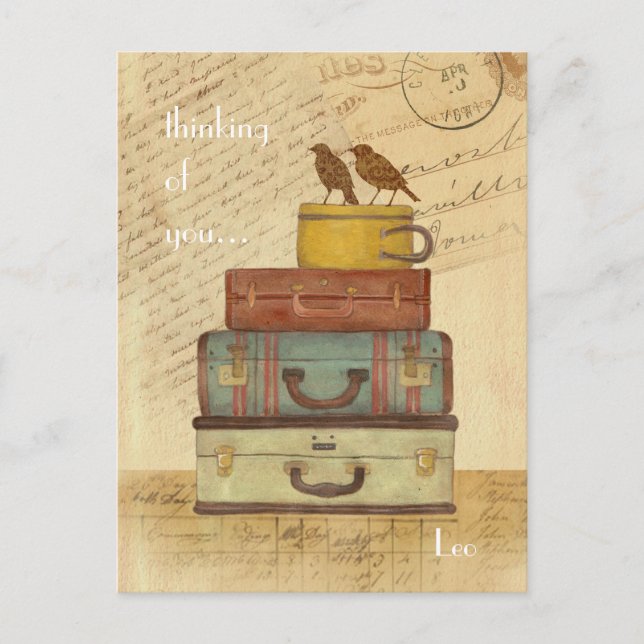 Amantes pensando en tu postal (Anverso)