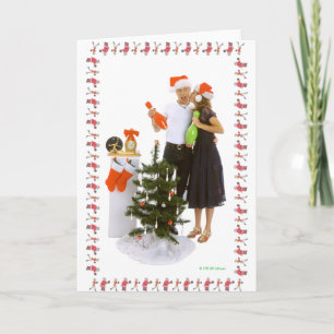 Amantes que ruedan del navidad