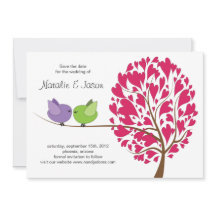 Amantes Salven la tarjeta de fecha