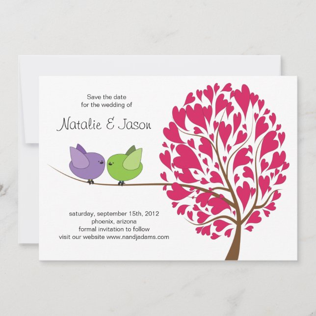 Amantes Salven la tarjeta de fecha (Anverso)