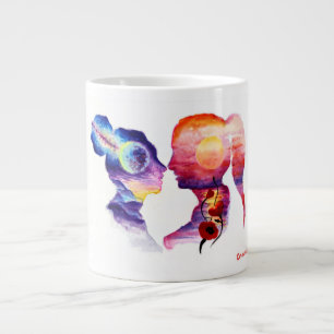 Amantes soñando tazas de café