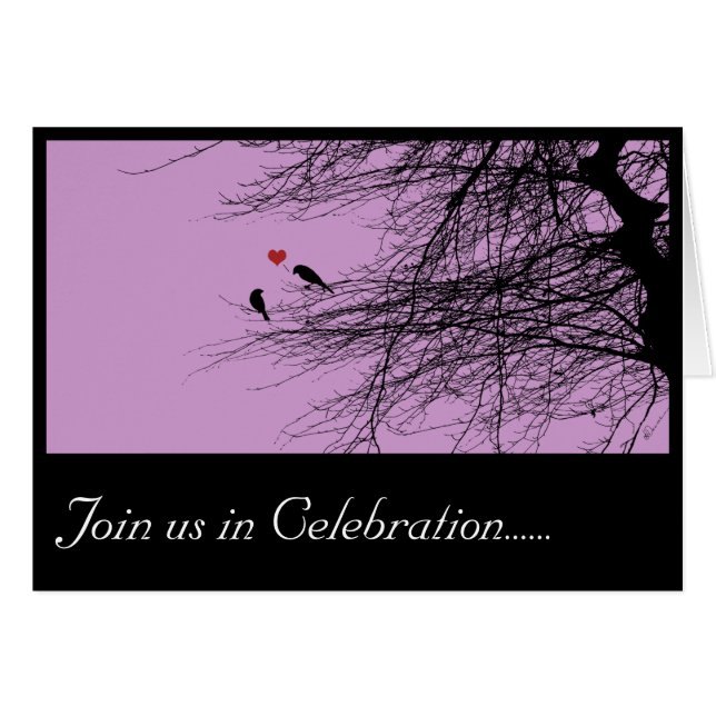 Amantes, tarjeta de invitación. (Anverso (Horizontal))