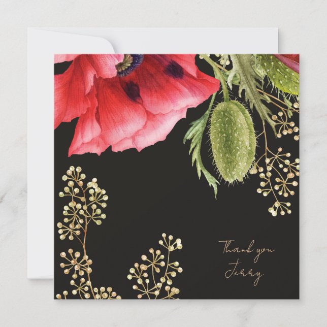 Amapola Roja Personalizada (Anverso)