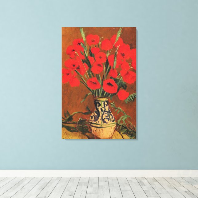 Amapolas, arte fino de Stefan Luchian, (Insitu (piso de madera))