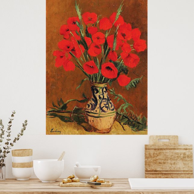 Amapolas, arte fino de Stefan Luchian, (Cocina)