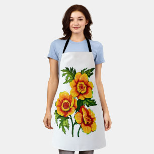 Amapolas de fantasía Delantal mediano