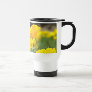 AMAPOLAS FLOR DE AMAPOLA TAZA DE CAFE TAZAS DE VIA