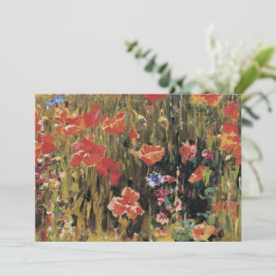 Amapolas por Robert Vonnoh, Impresionismo Antiguo