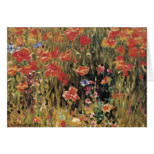 Amapolas por Robert Vonnoh, Impresionismo Antiguo