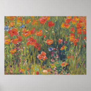 Amapolas Rojas de Robert Vonnoh 1888 Arte Impresio
