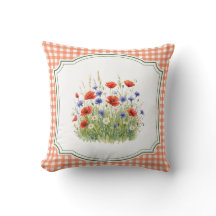 Amapolas Rojas en la Almohada del Campo