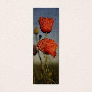 Amapolas rojas, señal