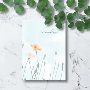 Amapolas y Luz – Tarjeta Botánica de Sincronía