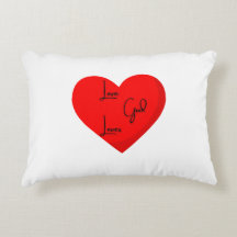 Amar a Dios ama al almohada decorativa