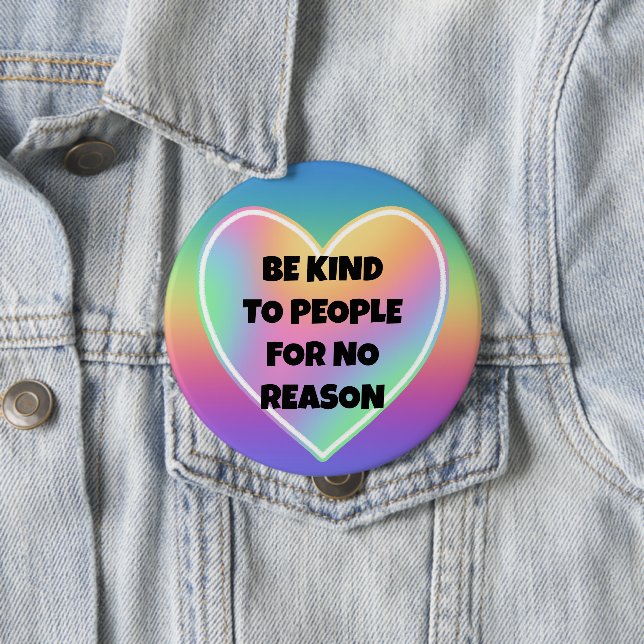 Amar a la gente sin motivo botón arco iris (In situ)