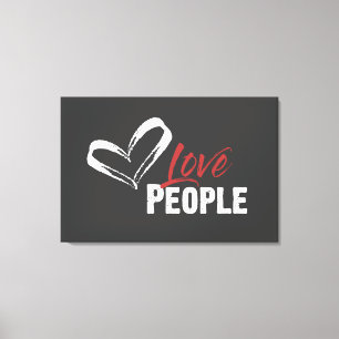 Amar a las personas envueltas lienzo