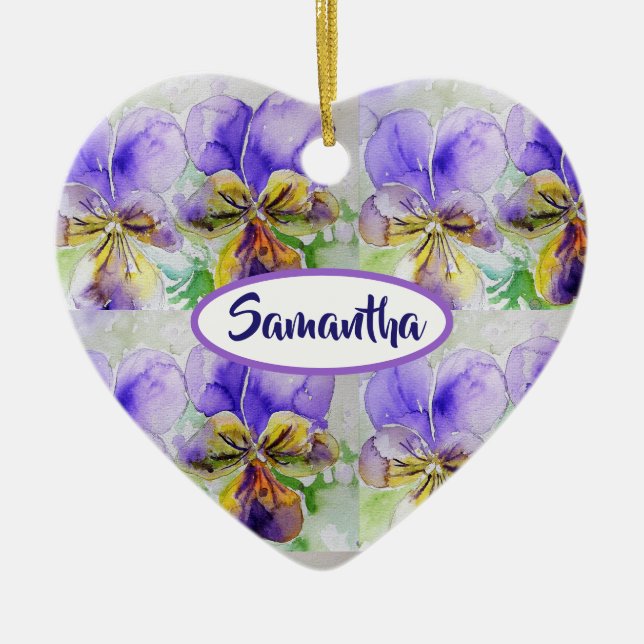 Amar a los Chicas personalizados Nombre Ornamento  (Frente)