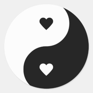 Amar a los pegatinas de Yin Yang