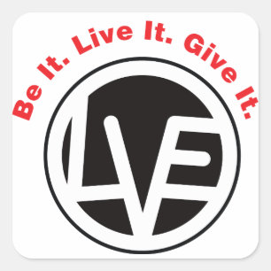 Amar a los Pegatinas negros Emblem